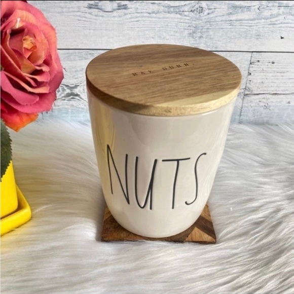 Rae Dunn NUTS Cellar Farmhouse Canister Home Decor - Picture 2 of 7